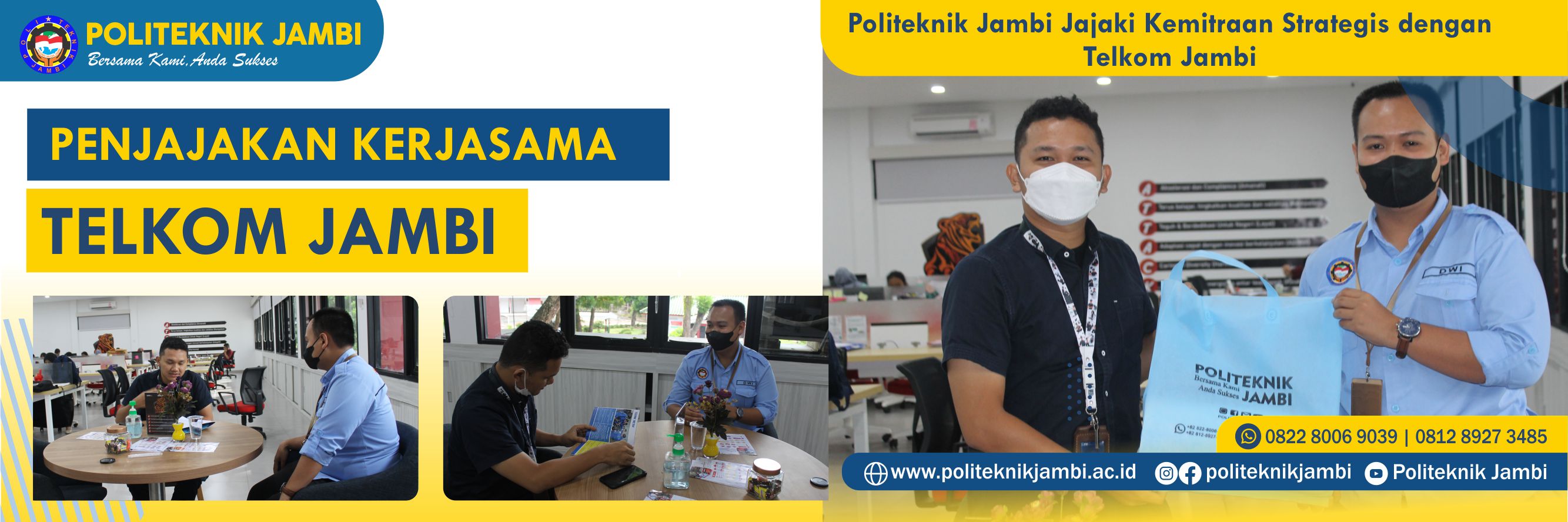Politeknik Jambi Jajaki Kerjasama Dengan Telkom Jambi